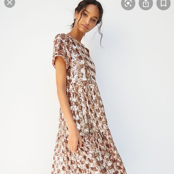 Bernadette Sequin Anthropologie Dress - Picture 3 of 5